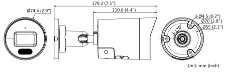 Сетевая IP-видеокамера ColorVu 4Мп HikVision DS-2CD2047G2H-LIU/SL (2.8 мм) с интеллектуальной гибридной подсветкой