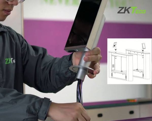 Биометрический считыватель ZKTeco FaceDepot-7B [CH] с кронштейном для установки на турникет