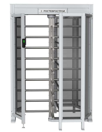 Турникет уличный полноростовой Ростов-Дон ПР1С/4М2 У с ограждением из закаленного стекла