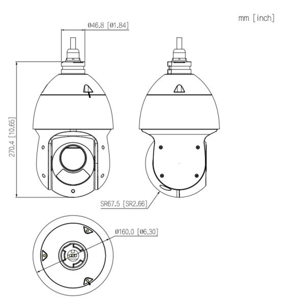 Скоростная PTZ видеокамера 2Мп Dahua DH-SD49225DB-HNY c 25-кратным оптическим увеличением Скоростная PTZ видеокамера 2Мп Dahua DH-SD49225DB-HNY c 25-кратным оптическим увеличением