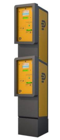 Въездная стойка двухуровневая АП-ПРО 01 КС Оптима (с выдачей многоразовых магнитных карт)