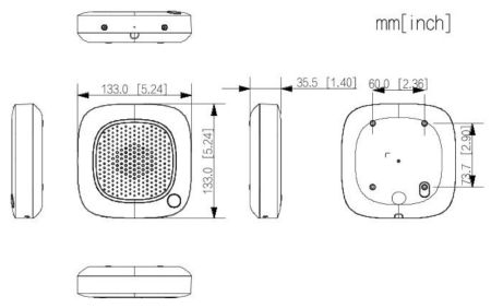 Беспроводная сирена Dahua DHI-ARA14-W2(868)
