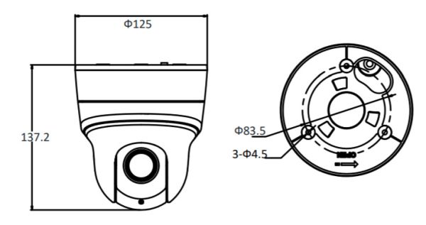 Скоростная поворотная IP-камера PTZ 2Мп HiWatch PTZ-N2204I-D3 (2.8-12 мм) c x4 оптическим зумом