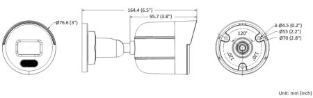 Уличная IP-камера 4Мп HiWatch DS-I450L(D) (2.8 мм) с технологией ColorVu