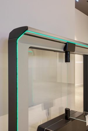 Распашной двухпроходной турникет Magnetic mWing с закаленными створками 600 и 900 мм