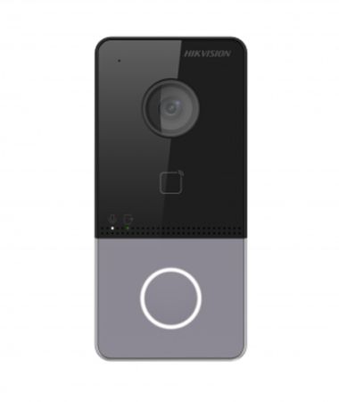 IP вызывная панель 2Мп HikVision DS-KV6113-PE1(B) на одного абонента с ИК-подсветкой