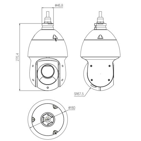 PTZ IP-видеокамера 2Мп Dahua DH-SD49216DB-HNY с 16× оптическим увеличением