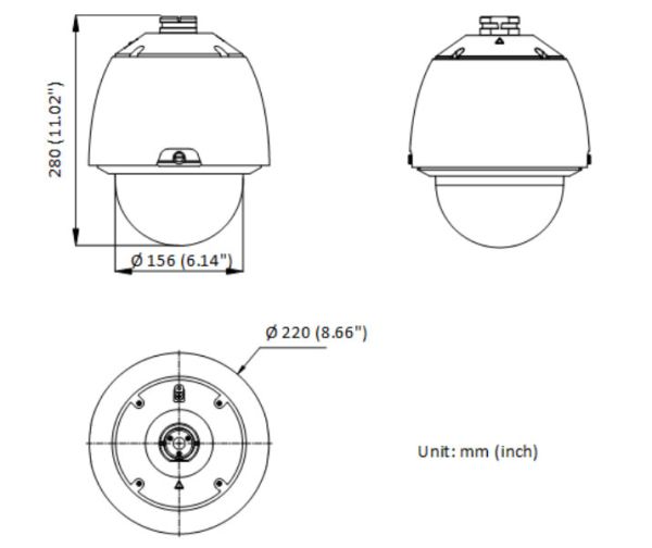Скоростная уличная PTZ IP-видеокамера 2Мп HikVision DS-2DE5232W-AE(T5) Скоростная уличная PTZ IP-видеокамера 2Мп HikVision DS-2DE5232W-AE(T5)