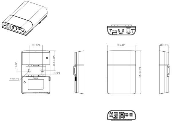Сетевая модульная IP-видеокамера 2Мп Wisenet XNB-6001, без выносного видеомодуля
