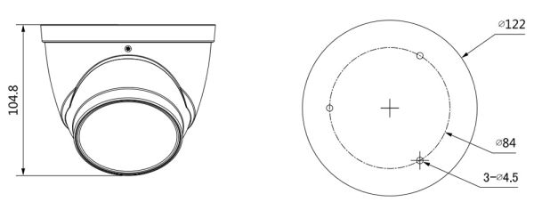 Уличная HD-CVI видеокамера 2Мп Dahua DH-HAC-HDW1231TP-Z-A с вариофокальным объективом