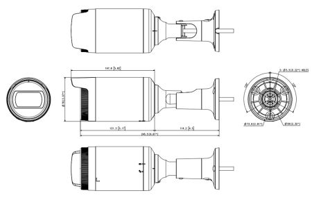 Уличная цилиндрическая IP-видеокамера 2Мп Wisenet LNO-6022R (4 мм)