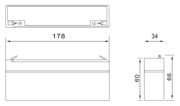 Аккумулятор Etalon FS 12022 (12В 2.2 А∙ч)