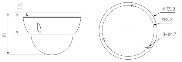 IP-видеокамера антивандальная 8Мп Dahua DH-IPC-HDBW1830EP-0280B-S6