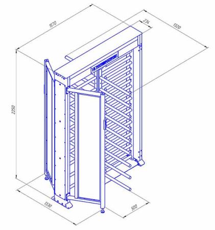 Турникет уличный полноростовой 4-х лопастной со стеклом Ростов-Дон ПР1ЛС/4М2 У Турникет уличный полноростовой 4-х лопастной со стеклом Ростов-Дон ПР1ЛС/4М2 У