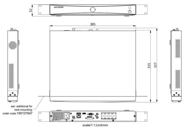 8-канальный сетевой PoE видеорегистратор HikVision DS-7608NXI-I2/8P/S(C) с AcuSense