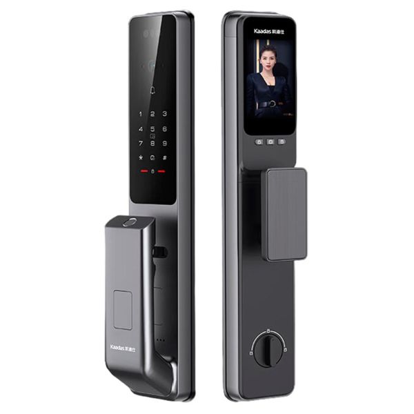 Электронный биометрический замок Kaadas Q9 FVP Black, Wi-Fi, распознавание лица, вен пальцев и отпечатков Электронный биометрический замок Kaadas Q9 FVP Black, Wi-Fi, распознавание лица, вен пальцев и отпечатков
