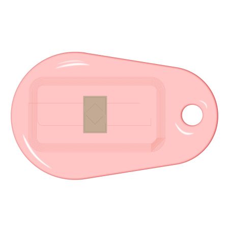 Бесконтактный RFID-брелок SMARTTAG Caramel iCode, прозрачный