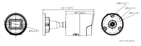Уличная IP-камера 4Мп HiWatch IPC-B042-G2/U (4 мм) с микрофоном