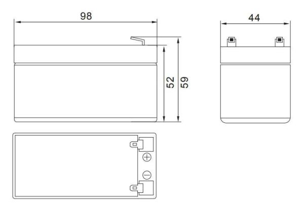 Аккумулятор Etalon FORS 12012 (12В 1.2 А∙ч)