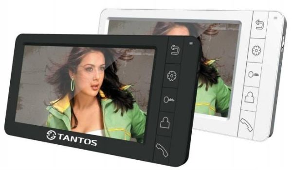 Монитор видеодомофона c кнопочным управлением TANTOS Amelie SD (белый)