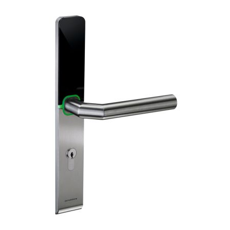 Электронный замок dormakaba c-lever air (черный, узкий, offline, 72 мм, левый, ручки OGRO8906, шток 8 мм)