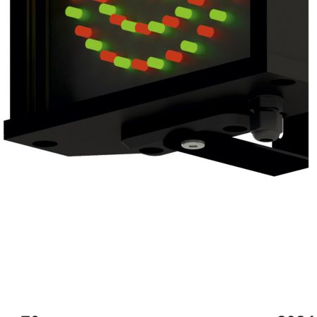 Светофор светодиодный односекционный Инфопаркинг ИС-1/24/Зелёный+Красный, 145 мм