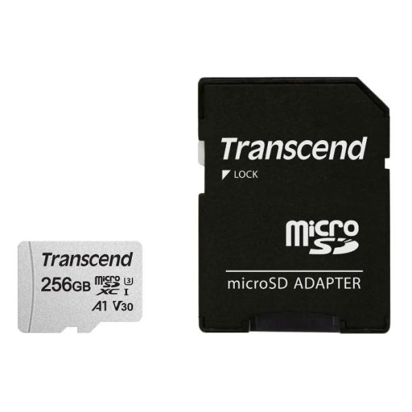 Карта памяти microSDXC Transcend 256 ГБ, TS256GUSD300S-A, UHS-I U3 V30 A1 + ADP (100/40 Mb/s) Карта памяти microSDXC Transcend 256 ГБ, TS256GUSD300S-A, UHS-I U3 V30 A1 + ADP (100/40 Mb/s)