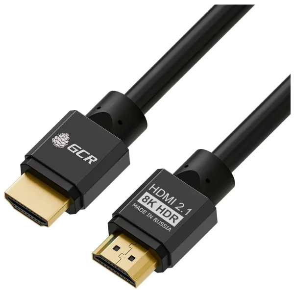 Кабель HDMI 2.1 GCR PRO GCR-55552 3Х экран UHD 8K 60Hz 48 Гбит