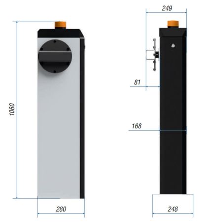 Автоматический шлагбаум Carddex RBS-R Оптимум GSM со стрелой 4,3 м