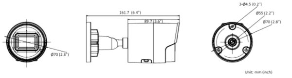 Уличная IP-камера 2Мп HiWatch IPC-B022-G2/U (4 мм) с микрофоном