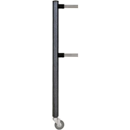 Стойка фиксатора колесная ограждения ОС2ак/2-1-у двухуровневая односторонняя усиленная крашеная Стойка фиксатора колесная ограждения ОС2ак/2-1-у двухуровневая односторонняя усиленная крашеная