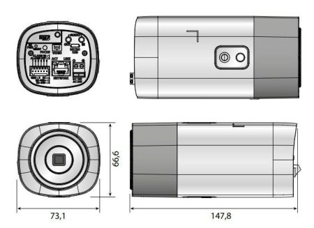 Сетевая IP-видеокамера 5Мп Wisenet XNB-8000, без объектива