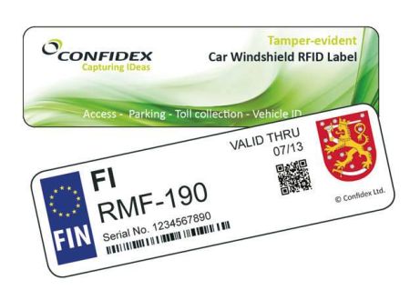 Пассивная метка Confidex Windshield Label UHF