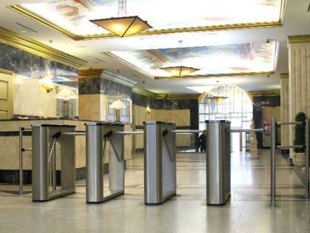 Турникет-трипод тумбовый PERCo-TTD-03.1G из окрашенной стали (с планками Антипаника)