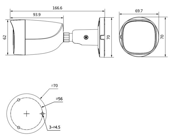 Уличная HD-CVI видеокамера Full-color 2Мп Dahua DH-HAC-HFW1209CMP-A-LED-0280B-S2