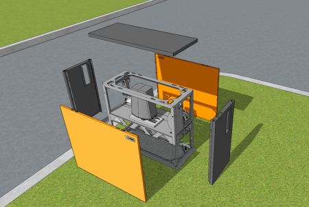 Откатной механический шлагбаум Hurde Block-A1 Combo Long 6 (11-66)
