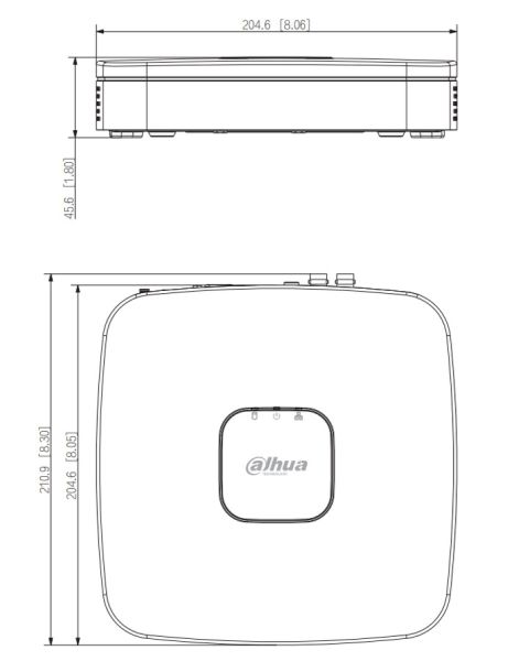 4-канальный HDCVI-видеорегистратор 4K Dahua DH-XVR5104C-4KL-I3 с распознаванием лиц