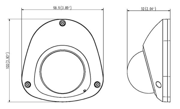 Антивандальная сетевая IP-видеокамера 2Мп Wisenet XNV-6022RM (3.6 мм) для транспорта