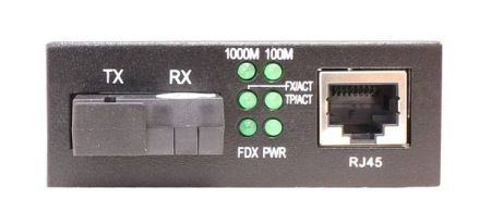 Оптический медиаконвертер Gigabit Ethernet Osnovo OMC-1000-11S5a