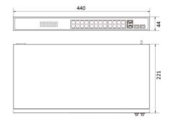 Интеллектуальный управляемый 24-портовый PoE-коммутатор HikVision DS-3E1326P-EI