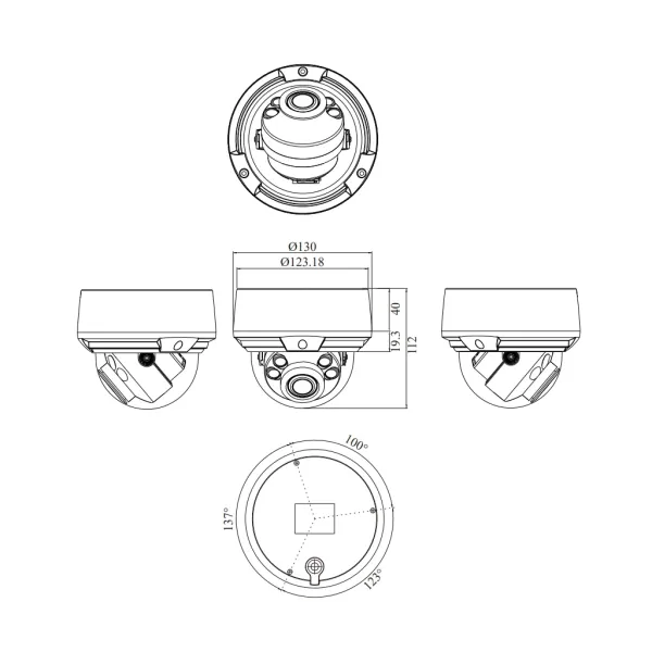 IP-видеокамера 4Мп RVi-2NCD4043 (2.7-13.5)