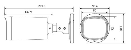Уличная цилиндрическая HD-CVI видеокамера 2Мп Dahua DH-HAC-HFW1231RP-Z-A