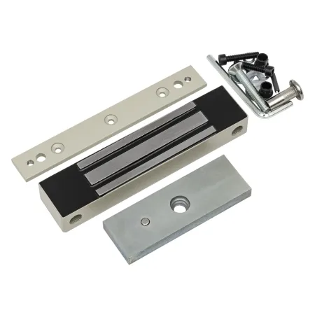 Электромагнитный замок AccordTec ML-180K с планкой, серый