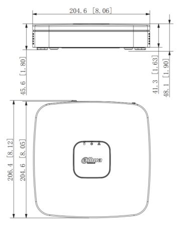 IP-видеорегистратор 4-канальный 4K Smart 1U WizSense Dahua DHI-NVR2104-I