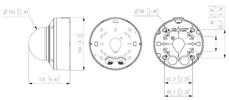 Купольная сетевая IP-видеокамера 5Мп Wisenet XND-8081REV (3.9-9.4 мм) с PoE инжектором