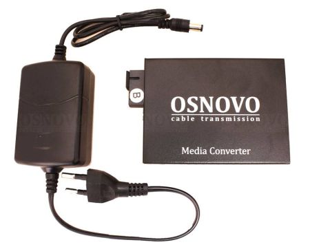 Оптический медиаконвертер Gigabit Ethernet Osnovo OMC-1000-11S5b