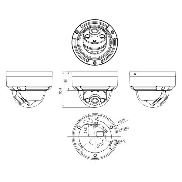 IP-видеокамера 2Мп RVi-2NCD2362 (2.8)