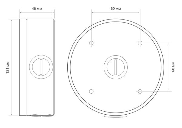 Монтажная коробка для видеокамер Evidence Apix-Jbox/E2