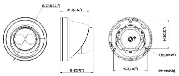 Уличная купольная EyeBall IP-видеокамера 5Мп HikVision DS-2CD2355FWD-I (2.8 мм)