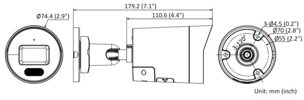 Сетевая IP-камера ColorVu 8Мп Hikvision DS-2CD2087G2H-LIU/SL (6 мм) с интеллектуальной гибридной подсветкой до 40 м